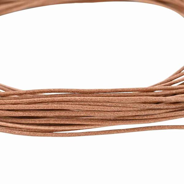 vidaXL Leather Cord Brown &Oslash;1 mm x 5 m Leather