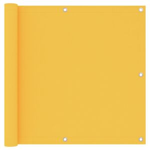 vidaXL Balcony Screen Yellow 90x300 cm Oxford Fabric