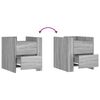 vidaXL Bedside Cabinet Grey Sonoma 45x50x50 cm Engineered Wood