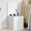 vidaXL Storage Box White 30x35x35 cm Engineered Wood