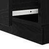 vidaXL Bedside Cabinet with Drawer 2 pcs Black Oak 50 x 34.5 x 50 cm