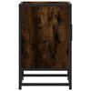 vidaXL Bedside Cabinet Smoked Oak 40x31x50 cm Engineered Wood and Metal