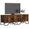 vidaXL TV Cabinet Smoked Oak 122x34x41 cm Engineered Wood