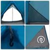 vidaXL Tents with Roof with Air Vent Blue 220 x 233 x 184 cm Polyester