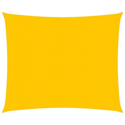 vidaXL Sunshade Sail 160 g/m² Yellow 3.6x3.6 m HDPE