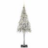vidaXL Christmas Tree with 300 LEDs White 210 cm PE and Steel