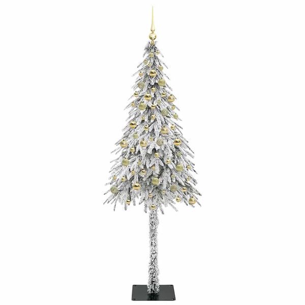 vidaXL Christmas Tree with 300 LEDs White 210 cm PE and Steel