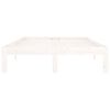 vidaXL Bed Frame without Mattress White Solid Wood Pine 120x200cm