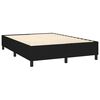 vidaXL Box Spring Bed Frame Black Double Fabric (UK/IE/FI/NO only)