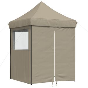 vidaXL Party Tent Taupe Oxford Fabric