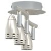 vidaXL Ceiling Spotlight Nickel 36.5 x 10 x 12.5 cm Metal