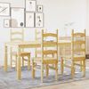 vidaXL 5 Piece Dining Set Panama Solid Wood Pine