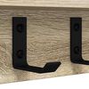 vidaXL Wall-Mounted Coat Rack Sonoma Oak 60 x 10.5 x 10.5 cm