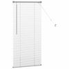 vidaXL Window Blind with Curtains Manual Silver Aluminium