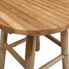 vidaXL Garden Stool Natural &Oslash; 38 x 42 cm Bamboo