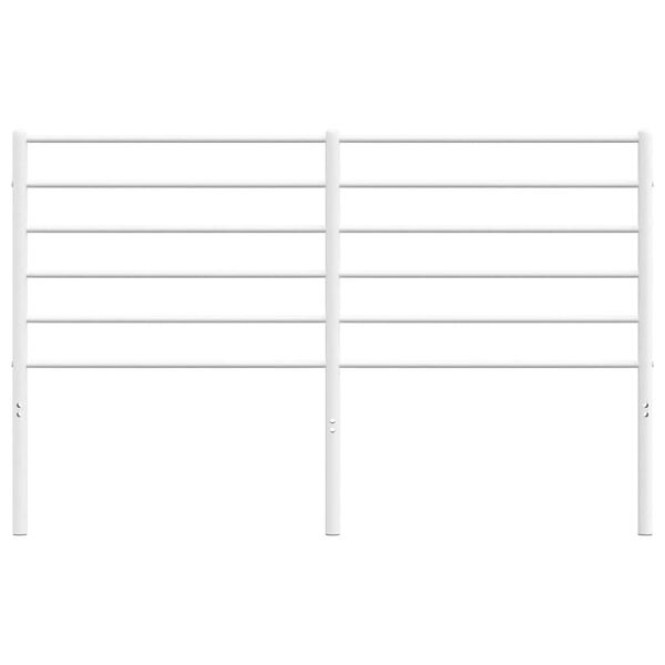vidaXL Metal Replace Headboard White 150 cm