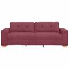 vidaXL Sofa Wine Red 221 x 80 x 80 cm Fabric