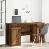 vidaXL Desk with Drawer Old wood 140 x 49 x 76 cm Engineered wood