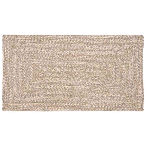 vidaXL Area Rugs Rectangular Natural and White 100 x 200 cm Jute