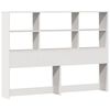 vidaXL Bookcase Bed without Mattress White 160x200cm Solid Wood Pine