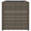 vidaXL Garden Planters 2 pcs Grey 36x30x32 cm Poly Rattan