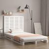 vidaXL Wall Headboard White 141x3x91.5 cm Solid Wood Pine