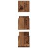 vidaXL Wall Shelves 3 pcs Old Wood 58x18x18 cm Engineered Wood