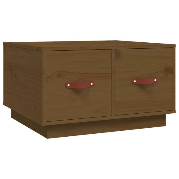 vidaXL Coffee Table Honey Brown 60x53x35 cm Solid Wood Pine