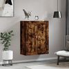 vidaXL Wall Mounted Cabinet Smoked Oak 69.5x34x90 cm Engineered Wood