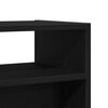 vidaXL Console Table Black Oak 78 x 30 x 80 cm Engineered Wood
