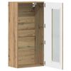 vidaXL Wall-mounted Cabinet with Storage Artisan oak 55 x 29 x 100 cm