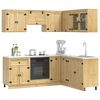 vidaXL Cabinet with Shelf SKI 8 pcs Honey Brown Solid Pine Wood