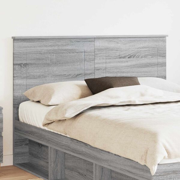vidaXL Headboard Grey Sonoma 150 cm Engineered Wood