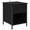 vidaXL Bedside Cabinet 2 pcs Black Oak 40 x 42 x 50 cm Engineered Wood