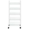 vidaXL 5-Tier Kitchen Trolley White 46x26x105 cm Iron