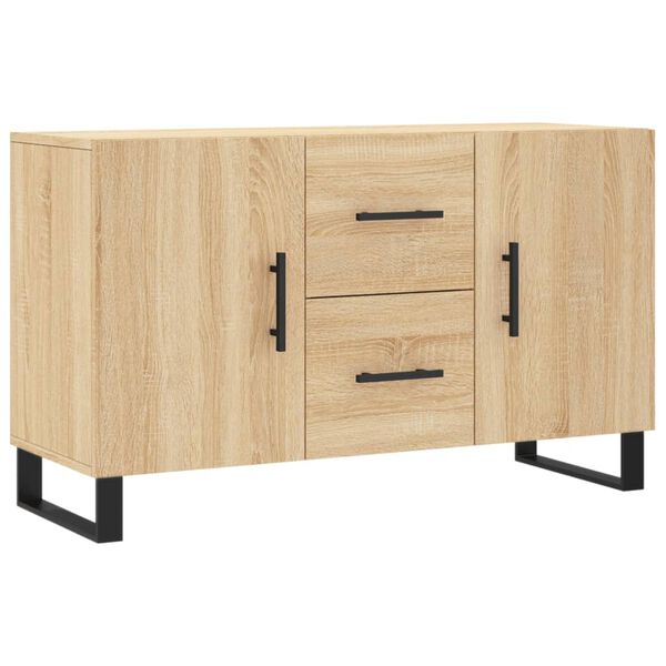 vidaXL Sideboard Sonoma Oak 100x36x60 cm Engineered Wood