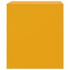 vidaXL Bedside Cabinet Yellow 34.5x39x44 cm Steel