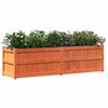 vidaXL Garden Planter Wax Brown 180x50x50 cm Solid Wood Pine