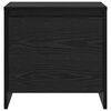vidaXL Bedside Cabinet Black Oak 45 x 34 x 44.5 cm Engineered Wood