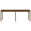 vidaXL Garden Table Honey Brown 203.5x100x76 cm Solid Wood Pine