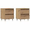 vidaXL Bedside Cabinet 2 pcs Artisan Oak 40 x 35 x 50 cm