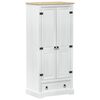 vidaXL Wardrobes with Drawer White 76 x 50 x 170 cm Solid Pine Wood