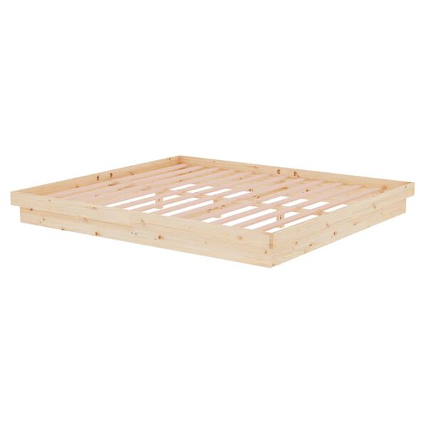 vidaXL Bed Frame without Mattress Solid Wood Super King