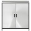 vidaXL Kitchen Storage with Shelf Silver 90 x 50 x 92 cm Steel