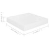 vidaXL Floating Wall Shelves 2 pcs High Gloss White 23x23.5x3.8 cm MDF