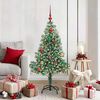 vidaXL Artificial Christmas Tree Snow Flocked with LED Light 150 cm