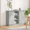 vidaXL LED Sideboard Concrete Grey 90 x 32 x 75 cm Engineered Wood