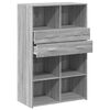 vidaXL Highboard Grey Sonoma 80x42.5x124 cm Engineered Wood