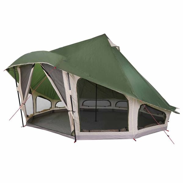 vidaXL Family Tipi Tent Folding with Roof Green 508 x 470 x 300 cm