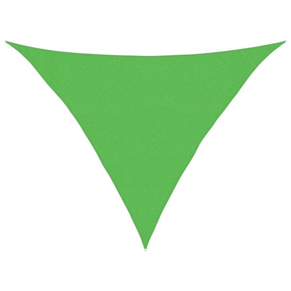 vidaXL Sunshade Sail 160 g/m² Light Green 3x3x4.2 m HDPE